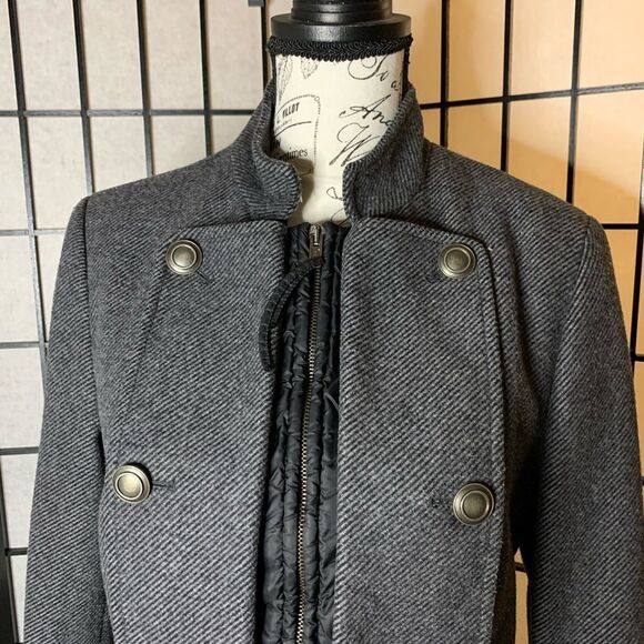 Stile Benetton military inspired black gray jacket - Picture 2 of 3